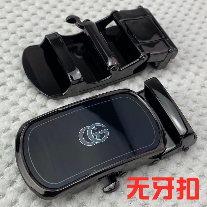 Los hombres sin dientes hebilla automática cinturón hebilla pantalones cabeza agujero-libre desdentado aleación cinturón cabeza llave sin dientes hebilla Nuevo