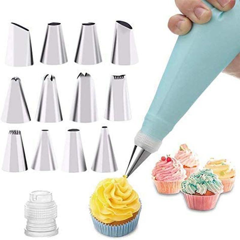 Factory 19-piece frosting tip Set cake decoration frosting tips frosting bag cream spatula converter