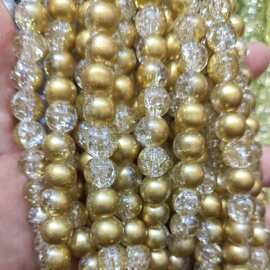 10mm幻彩玻璃圆珠串珠多色混色手工 DIY 手链手串饰品配件散珠