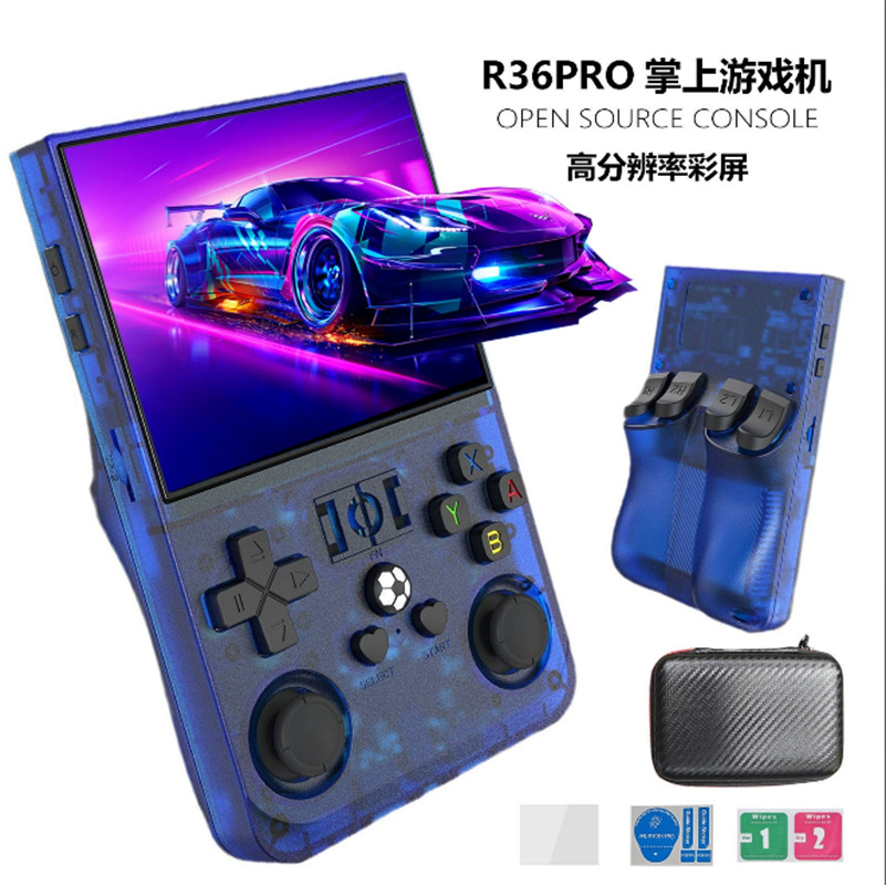 New R36Pro Handheld Game Console 3.5inch Linux System Retro Arcade Portable Open Source Handheld Console Cross-Border