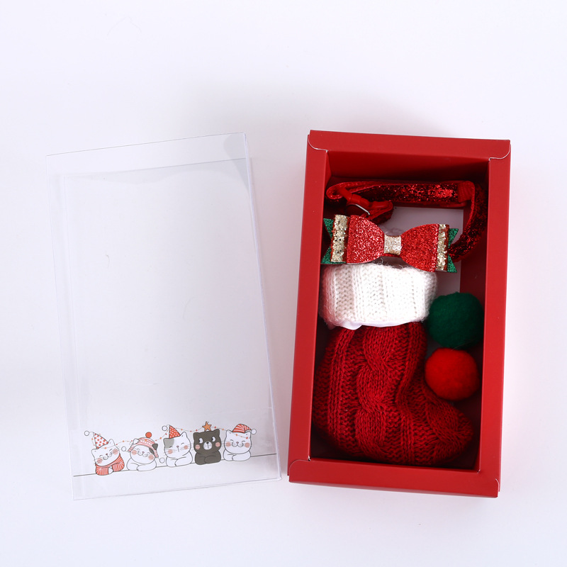 Caja de regalo de calcetines de Navidad