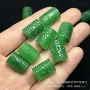 雕花17mm玉石手链马来玉