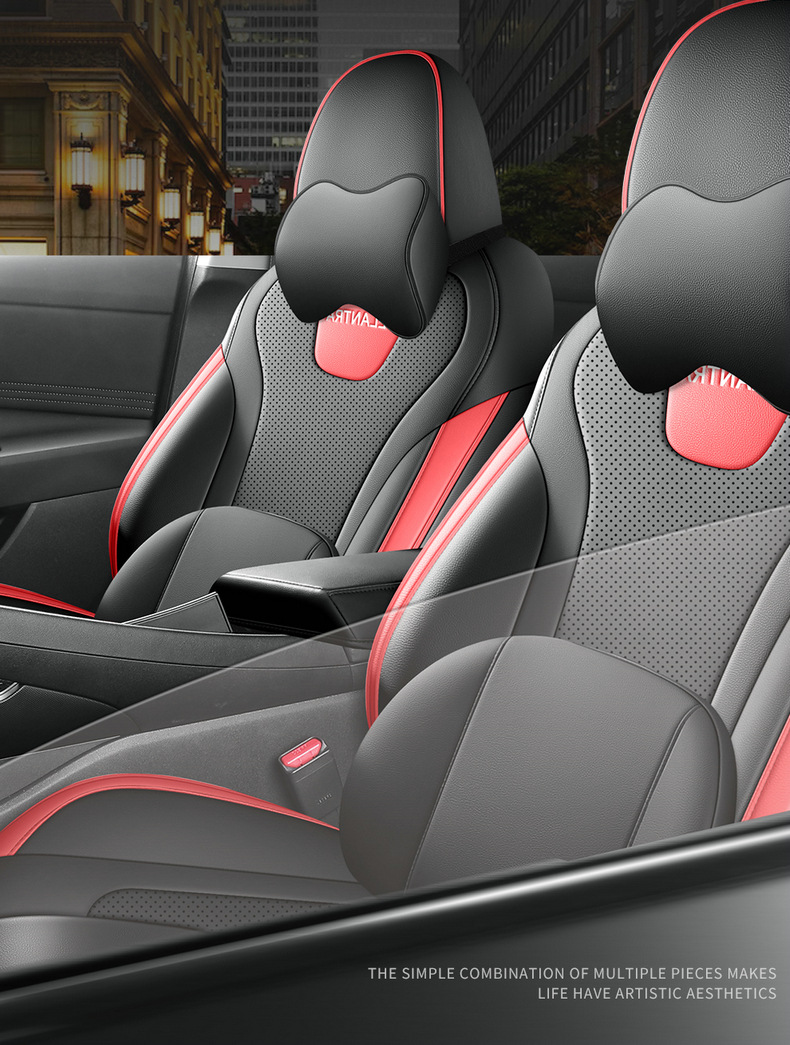 Beijing Hyundai Elantra Special Seat Cover Fully Encloses Car Cushion Four Seasons Open Ventilated Leather Car Seat Cover Cushion
