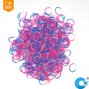 Color rubber band disposable rubber band transparent rubber band children hand-woven synthetic rubber factory direct sale