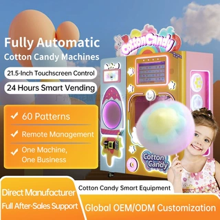 Shopping Malls Fully Automatic Cotton Candy Vending Machine