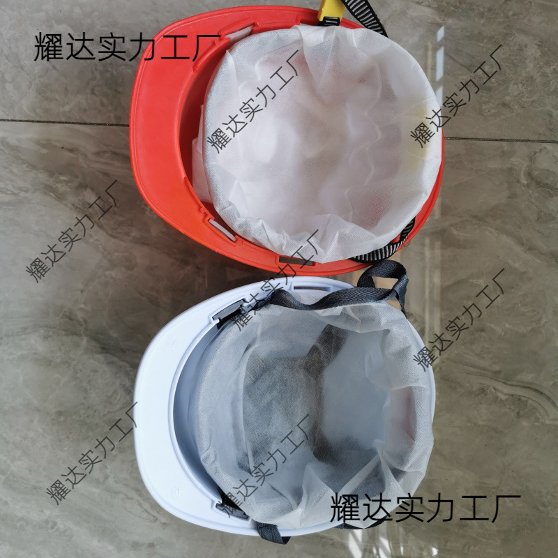 帽内衬吸汗垫内里一次性帽内衬帽衬配件旋钮透气内胆卫生加厚