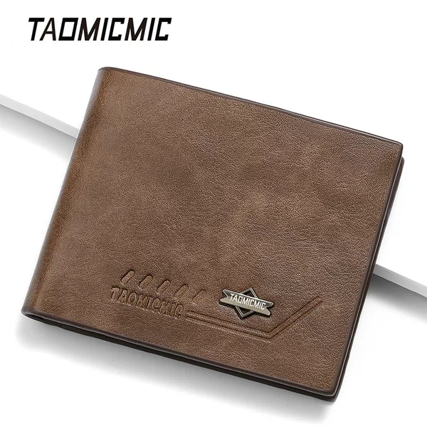 2025 Winter Taomicmic Short Men's Wallet Three-Piece Set with Large Banknote Slot and High-End Card Holder