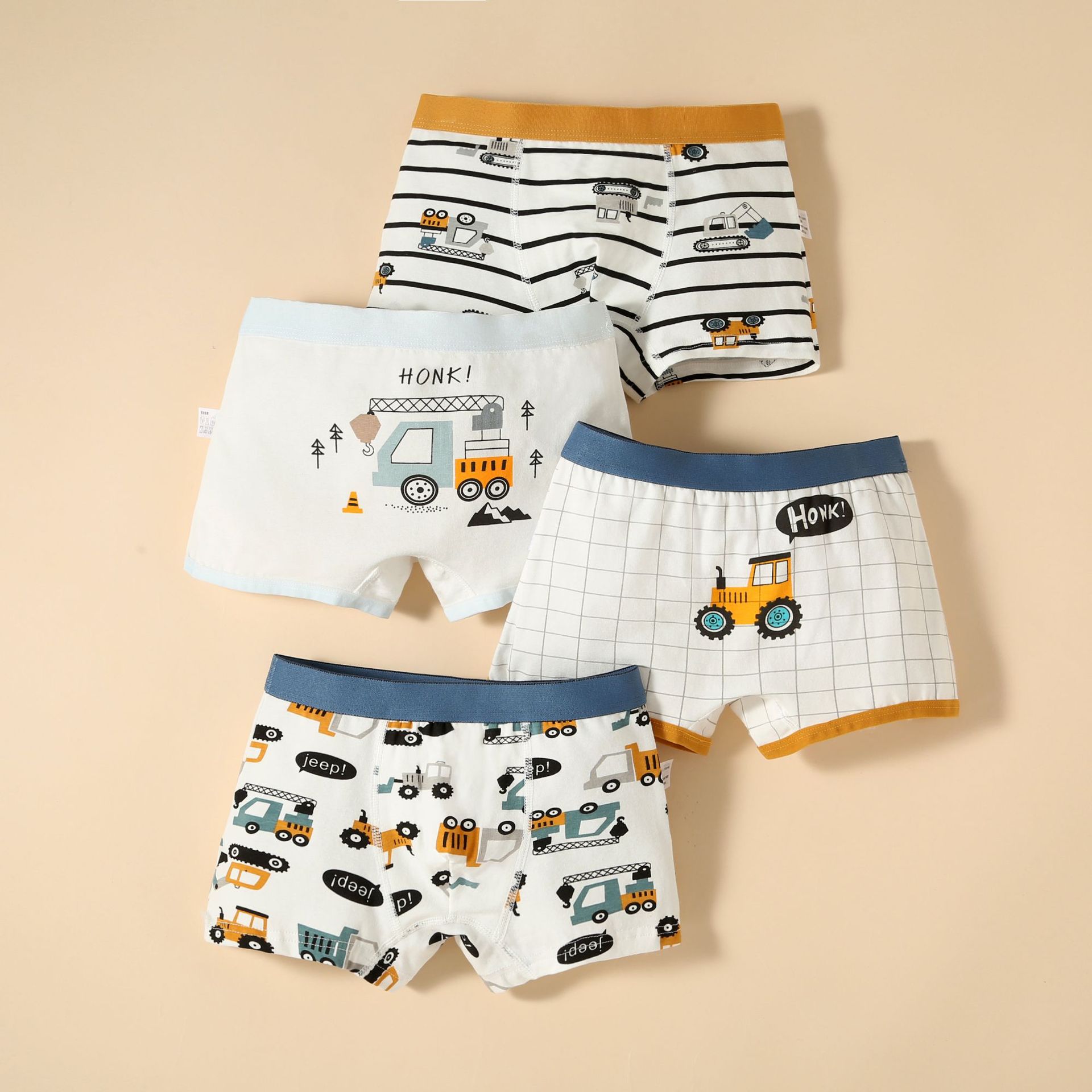 Children's underwear boys' underwear antibacterial class A pure cotton boxers cartoon breathable cross-border children's boxers