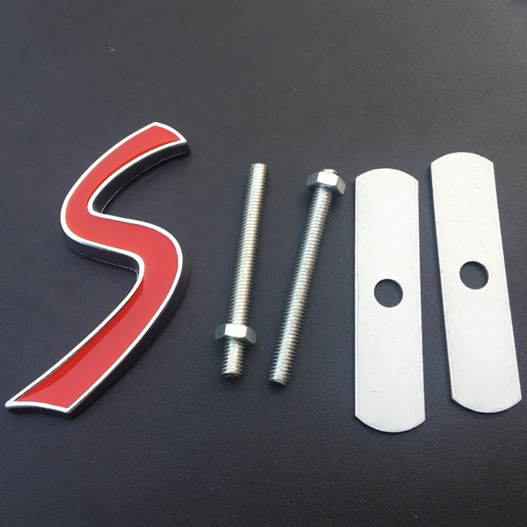 Metal JOHN COOPER WORKS Car Badge Emblem for MINI COOPER Grille Netby