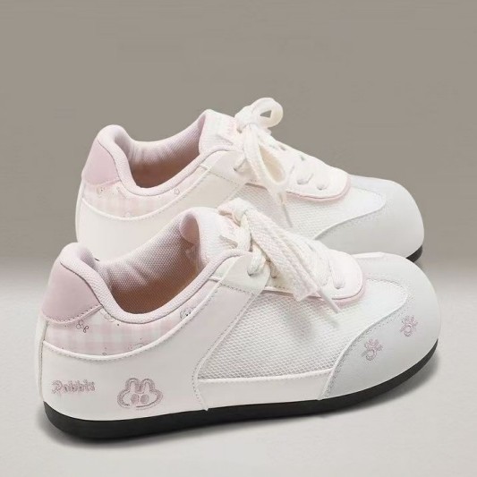 2026 primavera nueva cabeza redonda ligera casual moda de skate de mujer de zapatos deportivos de entrenamiento de base plana