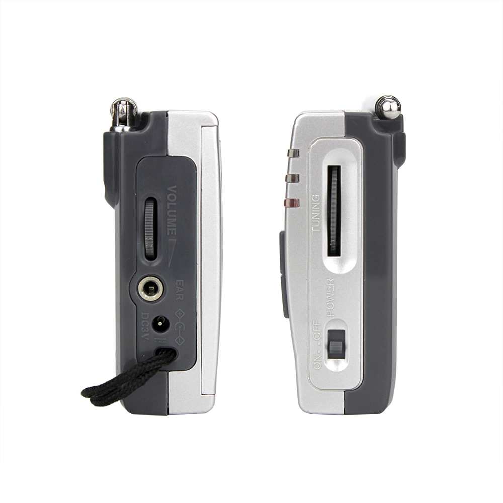 Transfronterizo directo clásico portátil de banda completa AM FM SW puntero de radio plateado para personas mayores