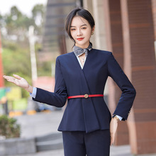 营业厅工装制服新款中国移动衬衫工作服西装马甲女职业气质套装女