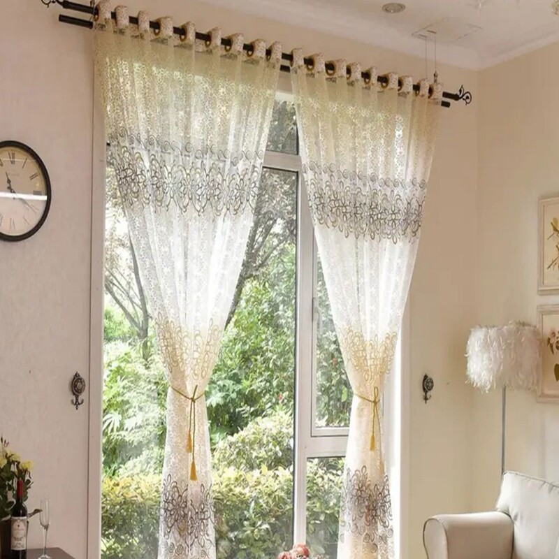 2026 Factory Direct Supply to Cross-Border E-Commerce Platform Amazon Hot-Selling New Product Transparent Jacquard Sheer Curtains 2026 Factory Direct Supply to Cross-Border E-Commerce Platform Amazon Hot-Selling New Product Transparent Jacquard Sheer Curtains