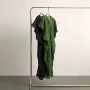 短袖大码v领宽松连衣裙
