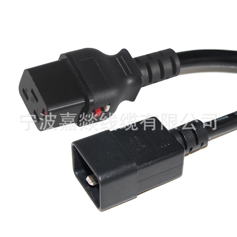 Production and Supply of C13 to C19 Pdu Server Chassis with Locking Feature, Left-Angle Plug to Socket Iec320-C1