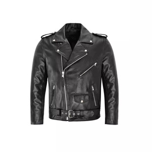 New Men's Leather Jacket Trendy Men's Motorcycle Leather Jacket New Product Manufacturer Foreign Trade Large Size Men's Clothing Colorful