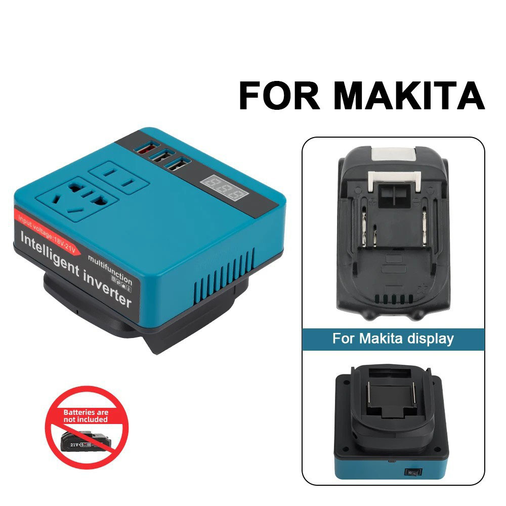 Inverter de batería de litio Inverter de batería de litio AC220V / DC5V / 12V Inverter de trabajo al aire libre