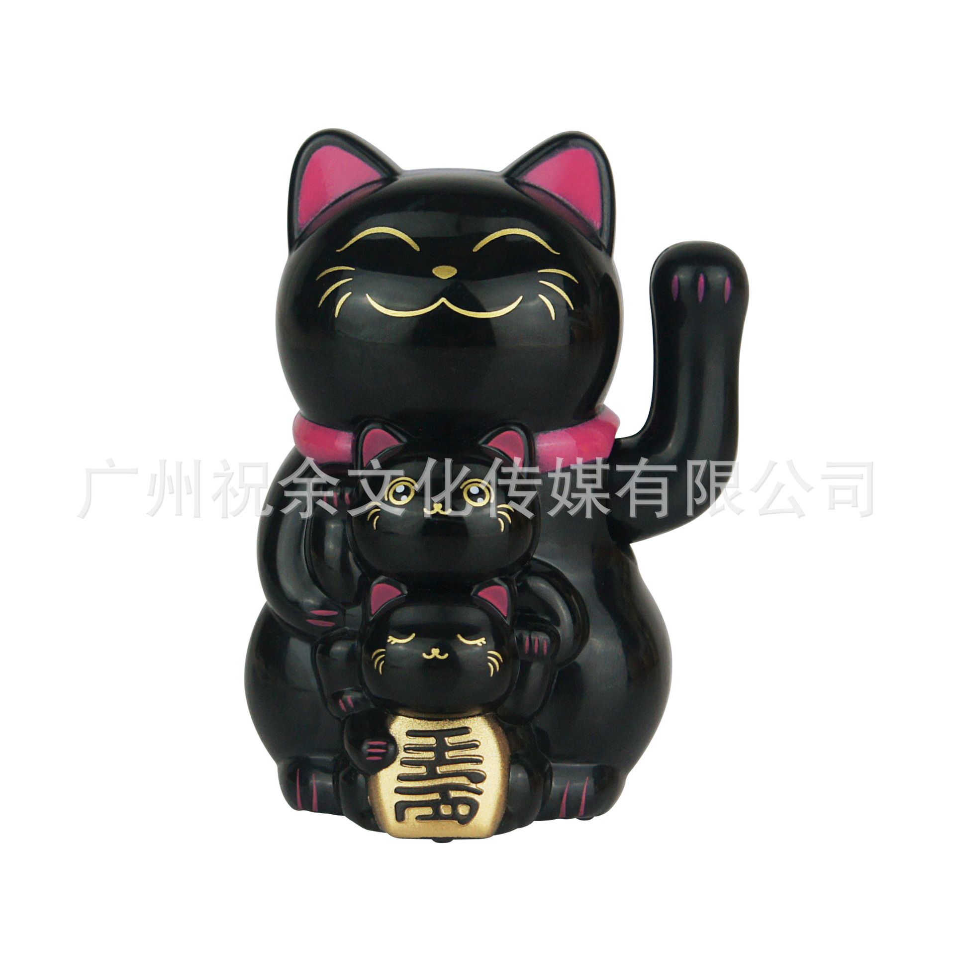 2 pulgadas solar automática seña mini gato de la suerte oficina escritorio decoración del coche decoración artesanía de plástico