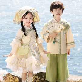 少数民族民族男童三月服装演出服新款土家族壮族表演苗族儿童女童