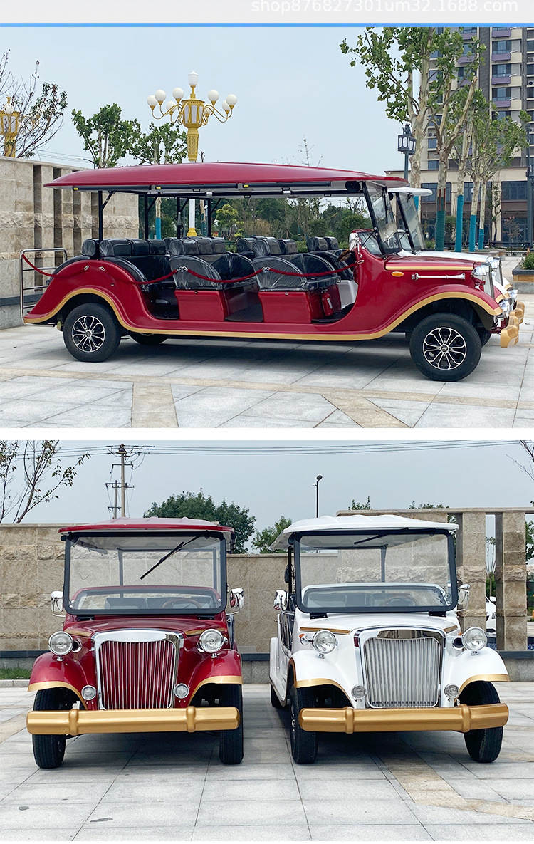 Direct from the manufacturer: Electric vintage car, four-wheel vehicle for real estate sales offices, viewing homes, reception, scenic area tours, and vintage sightseeing