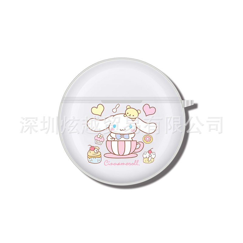 Adecuado para Lenovo HT38 funda protectora auricular Bluetooth caso PRO6 transparente suave caso airposs6 patrón de impresión en color