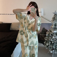�羳ţ��˿˯��Ů�ı�����䳤��������װpajamas�ͷ������Ҿӷ�