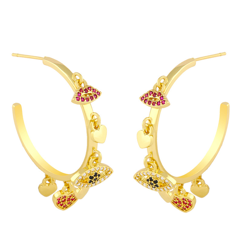 Simple New C-shaped Exaggerated Earrings display picture 4