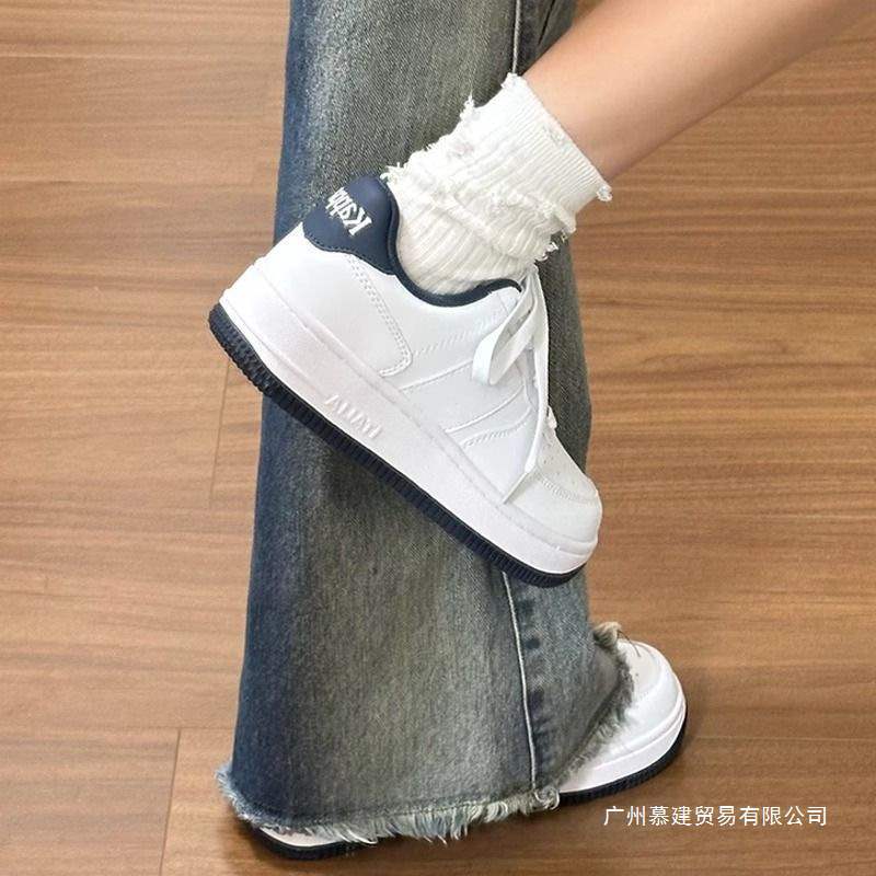 女鞋板鞋2025春夏季新款百搭休闲时尚运动鞋厚底小白鞋子女款|undefined