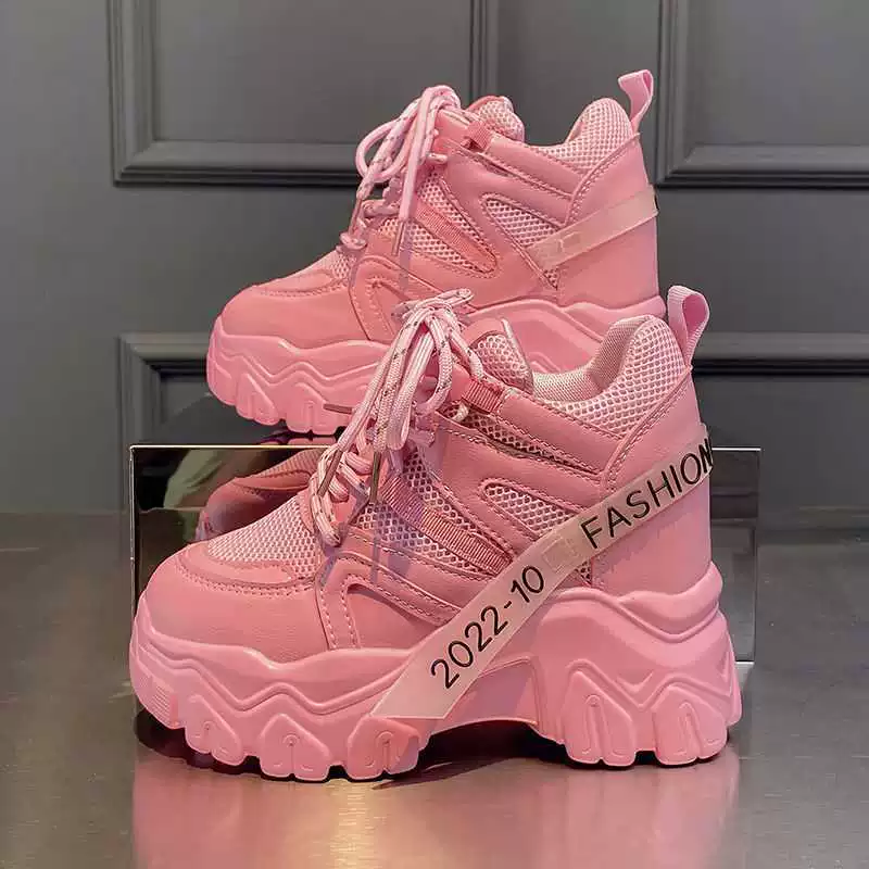 Torre Shoes, женская обувь на весну и лето 2023, новинка, туфли на платформе 12 см с внутренней высотой для маленьких размеров, Спортивная повседневная обувь