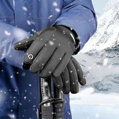 vilico秋冬季戶外騎行登山保暖手套觸屏加絨防風防水防滑防寒耐磨