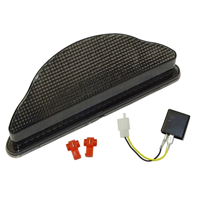Suitable for Yamaha Road Star XV1700 Warrior modification LED rear tail light brake turn signal (Motorcycle tail) - smoky-black