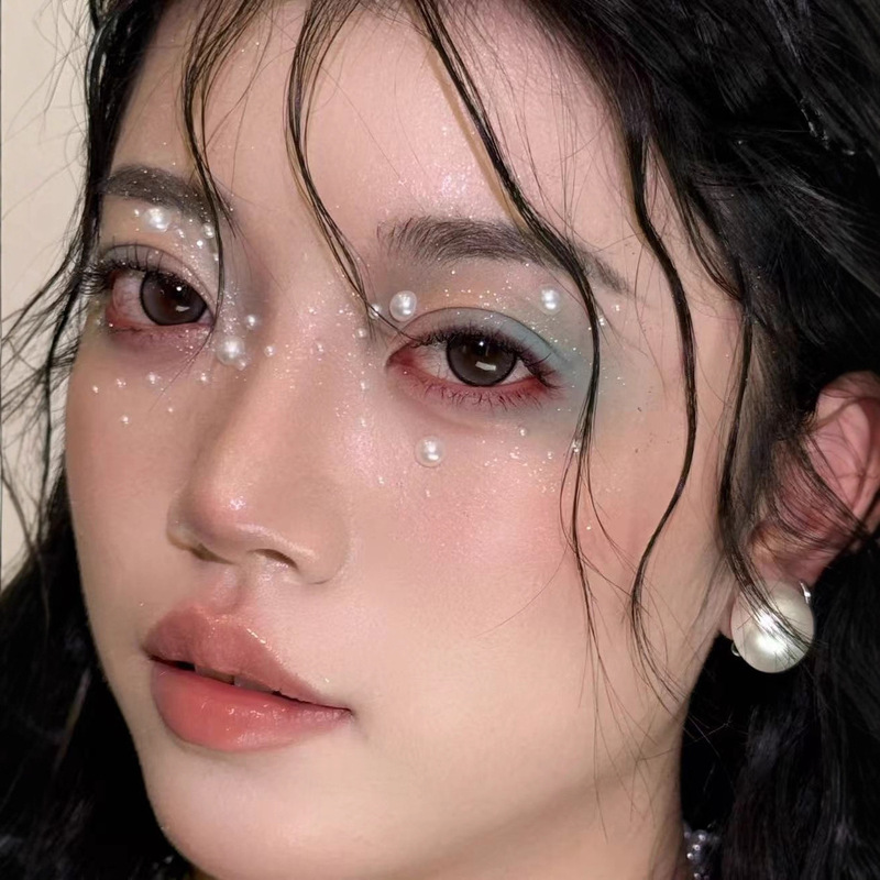 Children's Face Diamond Stage Stickers Jewelry Pearl Stickers Diamond Stickers Face Makeup Makeup Sequins Bright Rhinestone Performance Children's Face Diamond Stage Stickers Jewelry Pearl Stickers Diamond Stickers Face Makeup Makeup Sequins Bright Rhinestone Performance