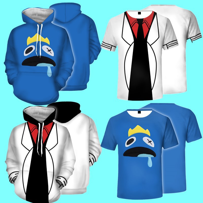 Rainbow friends Rainbow Friends Periférico del juego Impresión digital 3D Suéter con capucha Generación de ventas directas de fábrica