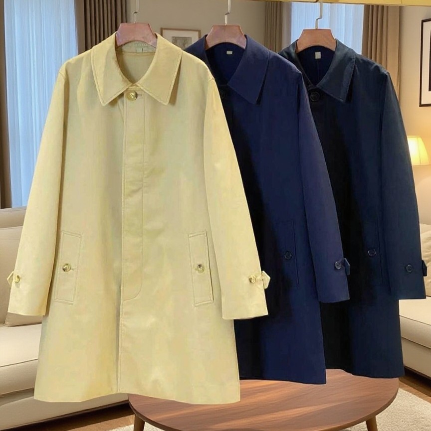 BBR全智贤同款卡姆等版型单排扣大衣BUR深圳南油高版本中长款风衣