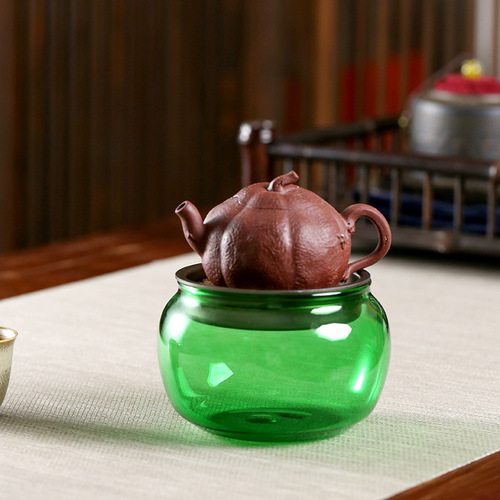 Japanese simple glass built water small tea dregs bucket water bowl tea art kung fu tea set tea ceremony accessories pot tea wash cup wash