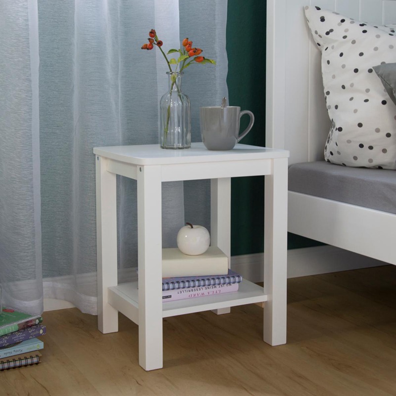 Moderno minimalista mesita de noche pequeña mesita de noche pequeño dormitorio estante de almacenamiento de doble capa mesa auxiliar