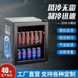 佛山工厂家用可乐冷藏小冰箱节能速冷饮料冷冻柜双层玻璃展示冰柜