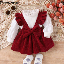 3-24M Baby Girl Winter Clothes Christmas Outfit Set White La