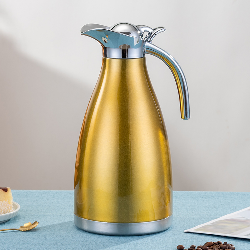 European Stainless Steel Kettle Hotel Teahouse Hot Water Kettle Boiling Water Tea Kettle Thermos Coffee Pot Thermos Gift Pot