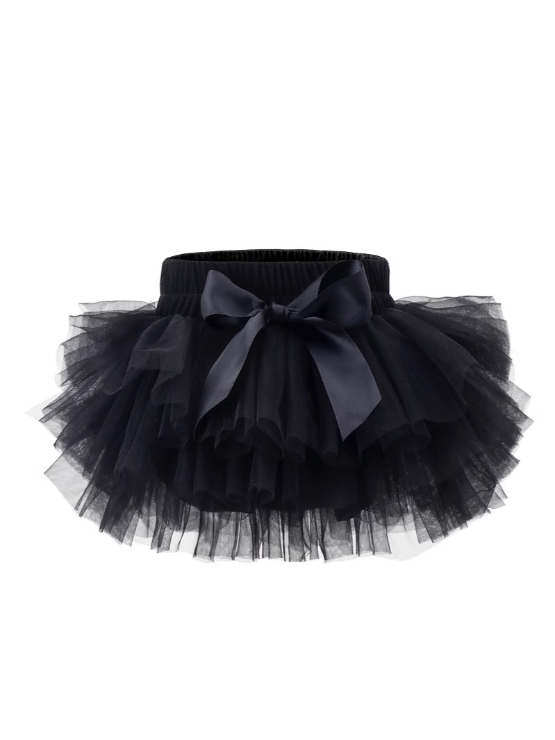 [Europa y América ropa infantil niñas super corto Tutu bolsas] 0 - 3 años de ropa infantil pantalones PP malla vestido corto