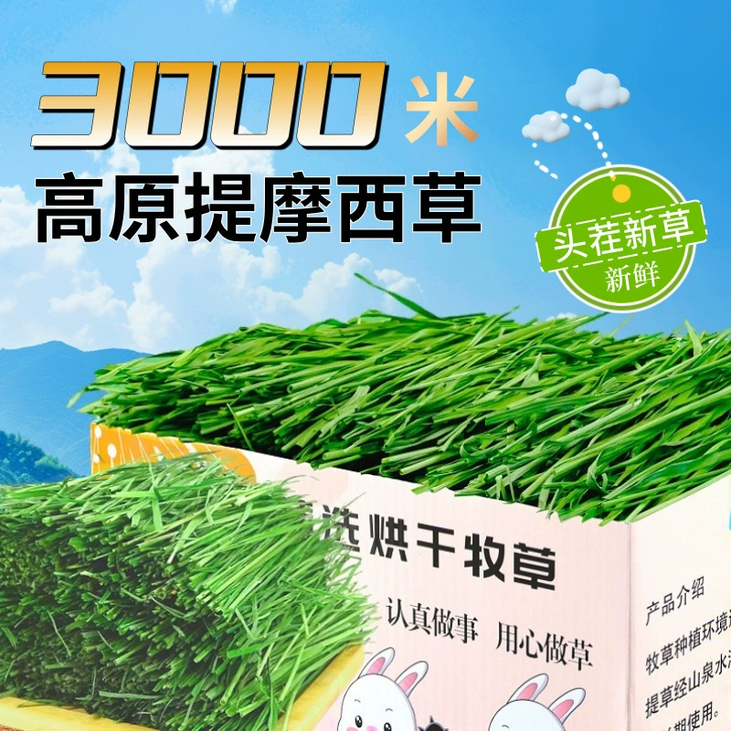 Сухое сено Тимоти для кроликов 2025 года, сушеное на солнце, для взрослых и молодых кроликов, основной корм для морских свинок.