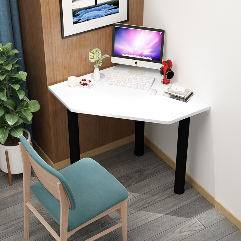 9U HoUsehoLd SmaLL Apartment Mini CompUter Desk TriangULar L-shaped Corner Corner Desk Desk Writing TabLe CUstomization