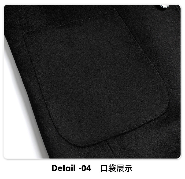 Áo vest nam dáng thon dài tay cổ vest một hàng hai nút — Kaki, Màu xanh lam, Màu xám, Màu đen chi tiết 24