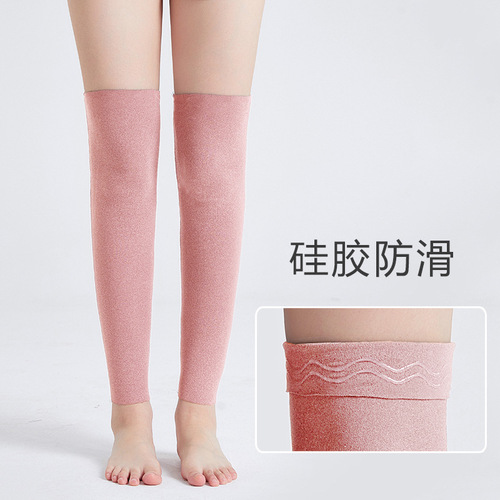 Rongde leggings spring and summer thin long over-the-knee socks for men and women to protect knees from cold, keep warm, anti-slip, old cold legs and joints