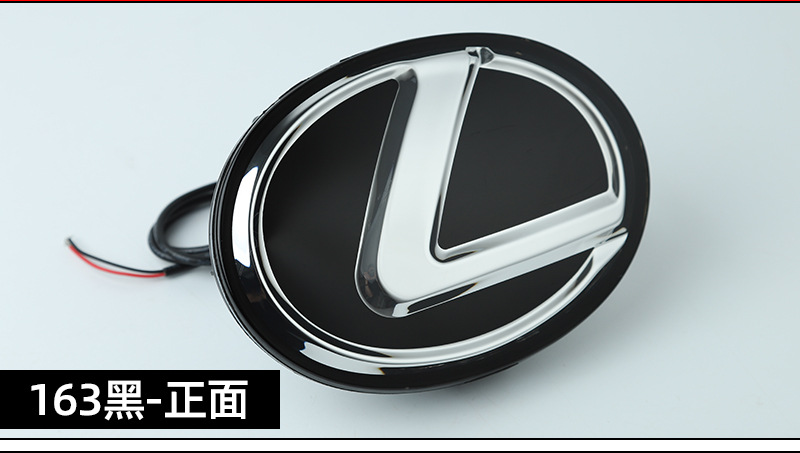 Suitable for Lexus ES250 LX570 CTNX200 crystal LED dynamic flowing light tail box emblem and front grille badge