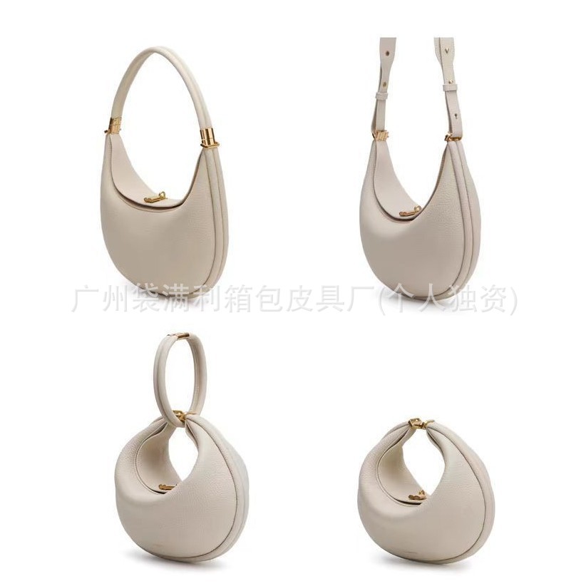 Cross-Border Yamashita Song Yuewan Medium Genuine Leather High-Fashion Commuter Versatile Women's Shoulder Handbag Underarm Bag - Thumbnail 2