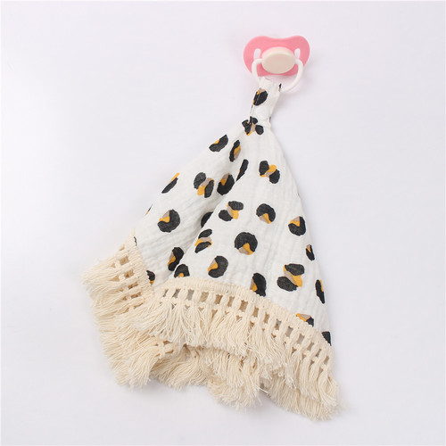 Baby gauze cravat throw blanket cotton gauze pacifier hanger bib burp cloth