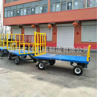 customized Tow Flat trailer 10 enclosure Trailer The four round Heavy Freight transportation Supplying