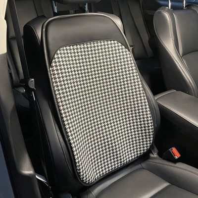 Driver's Lumbar Support, Manufacturer – Headrest - four-seasons-houndstooth-backrest