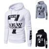 Foreign trade 2022 new pattern Hooded number printing Sweater Solid Easy man Pullover Manufactor Supplying